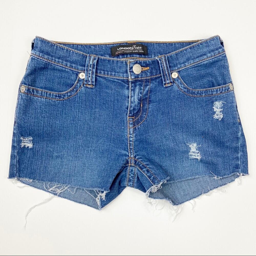 London Jean | Hand Distressed Cut Off Shorts